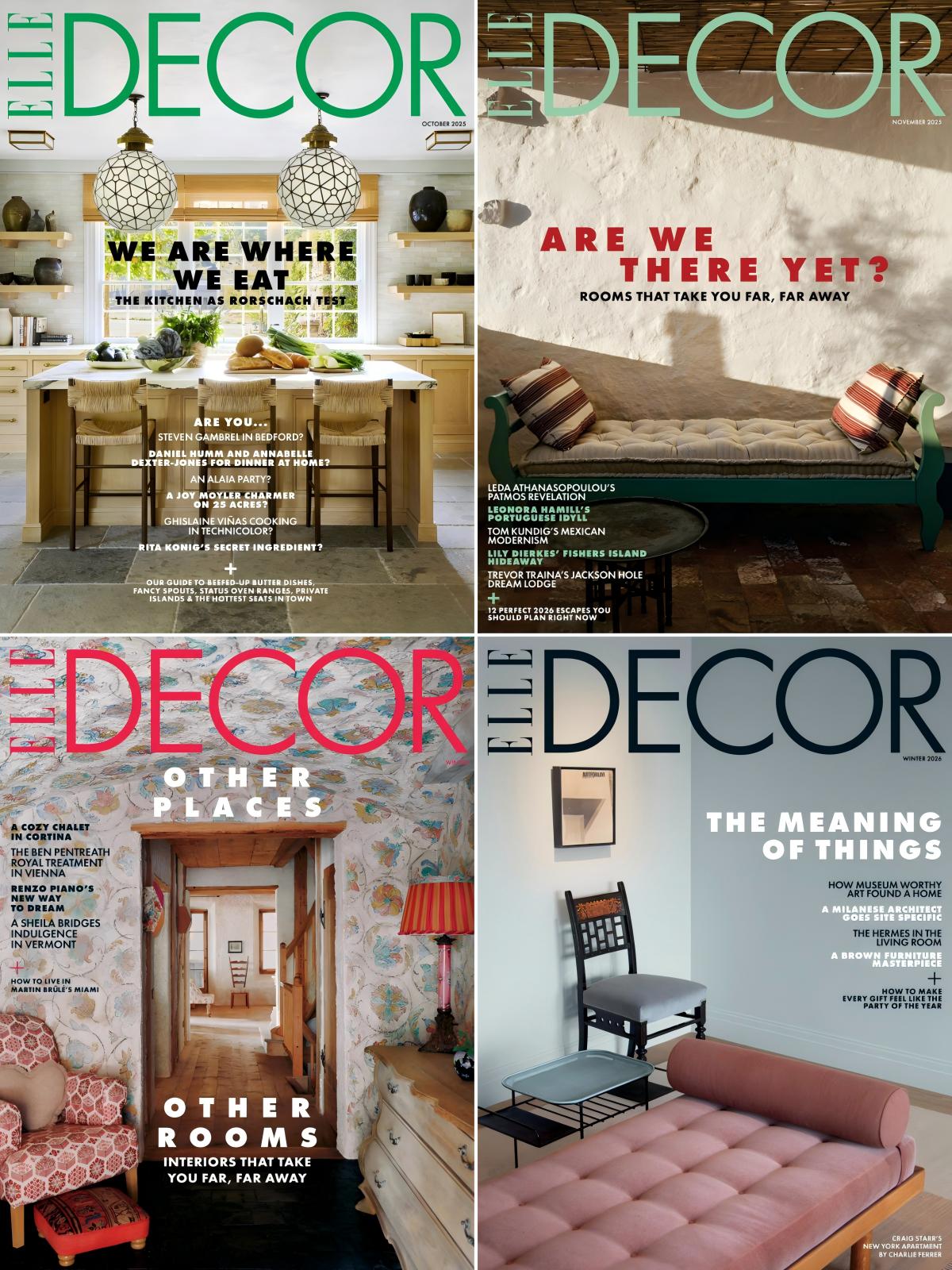 Elle Decor家居廊(美) 2025全年共8本 PDF