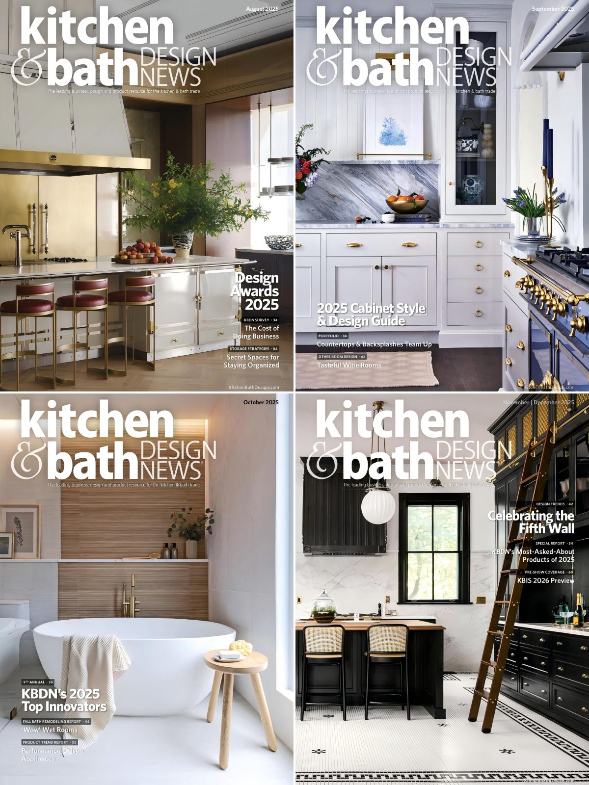 Kitchen & Bath Design News 2025全年共9本 PDF