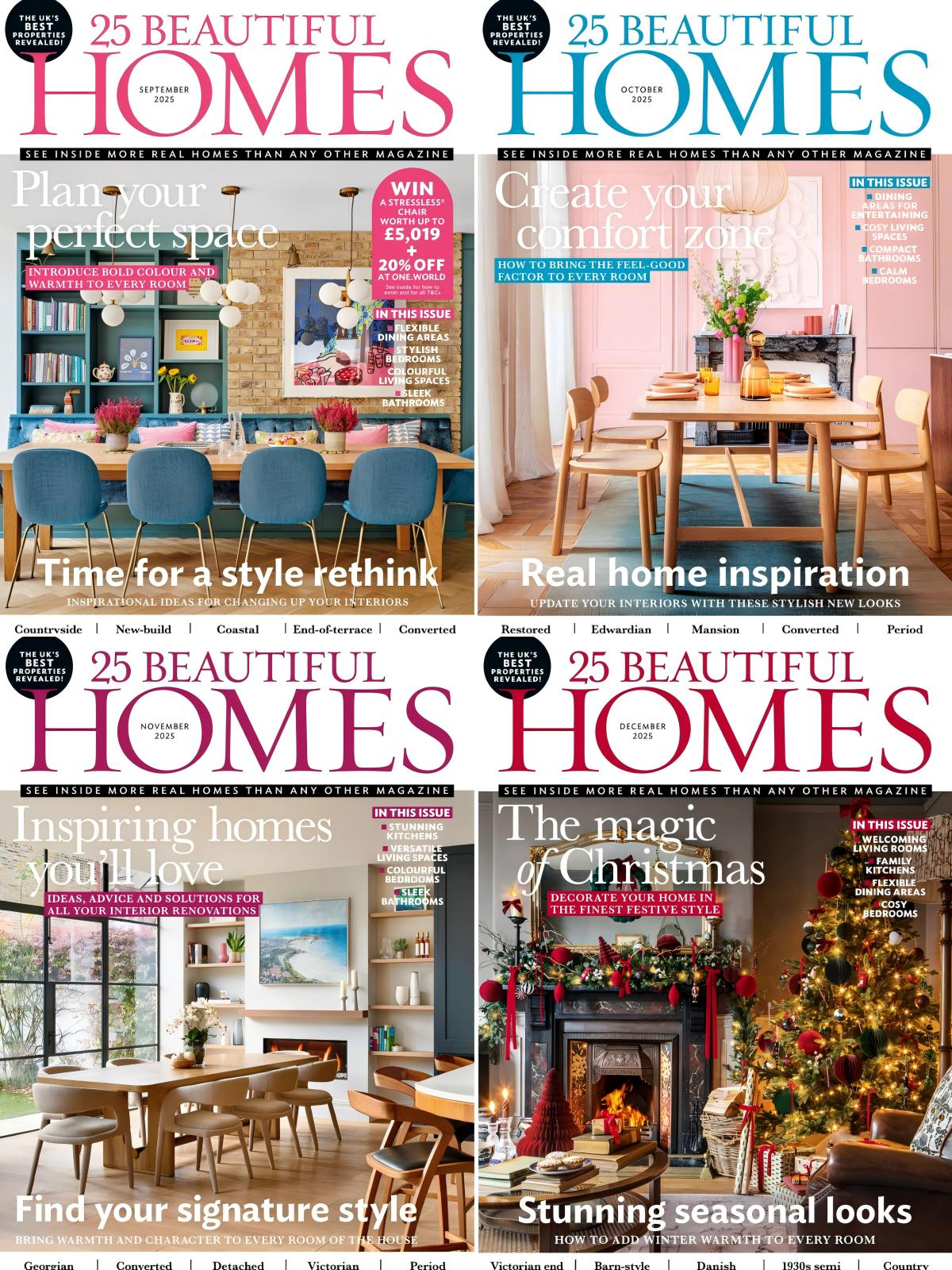 25 Beautiful Homes 2025全年共12本 PDF