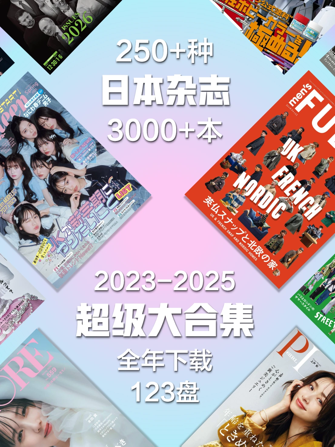 2023-2025全年3000+本日本杂志大合集 PDF